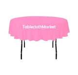 6 Pack 108" Inch Round Polyester Tablecloth 24 Color Table Cover Wedding Banquet