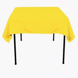 25 pack 54" x 54" Square Overlay Tablecloth 100% polyester Wholesale Wedding"