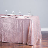 90 X 156" Rectangular Sequin Sparkly Tablecloth Table Cover 4 Colors Wedding"