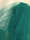 60 Inch Wide Glitter Mesh Sequins Tulle Fabric By Yard Craft Decoration Wedding"