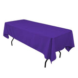 5 Pack 60"×126" Seamless 100% Polyester Tablecloths 25 Colors Wholesale Wedding"