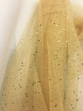 60 Inch Wide Glitter Mesh Sequins Tulle Fabric By Yard Craft Decoration Wedding"