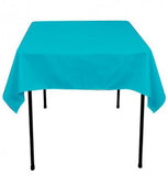 25 pack 54" x 54" Square Overlay Tablecloth 100% polyester Wholesale Wedding"