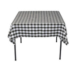 10 pack 54" x 54" Square Overlay checkered Tablecloth 100% polyester Restaurant"