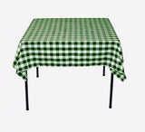 10 pack 54" x 54" Square Overlay checkered Tablecloth 100% polyester Restaurant"