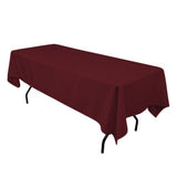 10 Pack 60"×102" Seamless 100% Polyester Rectangular Tablecloth 25 Colors Dine
