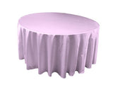 12 Pack 120" Inch Round Polyester Tablecloth 24 Color Table Cover Wedding Party"