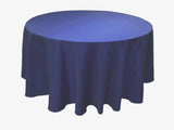 5 Pack 120" Inch Round Polyester Tablecloth 24 Color Table Cover Wedding Banquet"