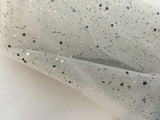 60 Inch Wide Glitter Mesh Sequins Tulle Fabric By Yard Craft Decoration Wedding"