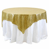 Sequin Overlay 90" × 90" Sparkly Shiny Tablecloth Design 4 COLORS WEDDING Party