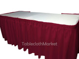 POLYESTER PLEATED TABLE SET SKIRT skirting Catering Trade Show Dj set up kit