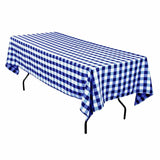 Checkered Tablecloths 60"×132" Rectangular Gingham 100% polyester 4 COLORS