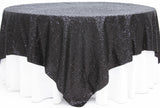 Sequin Overlay 60" × 60" Sparkly Shiny Tablecloth Design 4 COLORS WEDDING Party