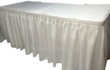 POLYESTER PLEATED TABLE SET SKIRT skirting Catering Trade Show Dj set up kit