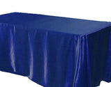 6 Pack 90x156" Rectangular Satin Tablecloth Wedding Party Catering"