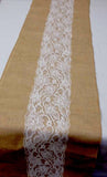 Shabby Rustic Burlap and Lace TABLE RUNNERS 14" x 72" inch Runners Wedding Party"