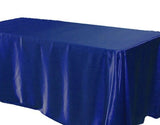 6 Pack 60x120" Rectangular Satin Tablecloth Wedding Party Seamless Table Cover"