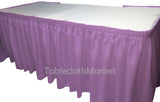Polyester Pleated Table Set Skirt Skirting Catering Trade Show Dj Set Up Kit"