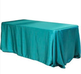120 X 60 Inch Rectangular Satin Tablecloth Wedding Party Seamless Table Cover"