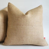 Burlap Pillow Cover 12x 12 Inches Inch Rustic Decor"