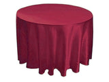 30 Pack 120" Inch Round Satin Tablecloth 21 Colors Table Cover Wedding Banquet"