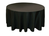 10 Pack 132" Inch Round Polyester Tablecloth 24 Color Table Cover Wedding Party"