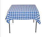 25 pack 54" x 54" Square Overlay checkered Tablecloth100% polyester Restaurant"