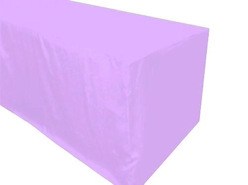6' Ft. Fitted Polyester Tablecloth Wedding Banquet Event Table Cover Lavender