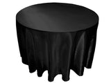 24 Pack 132" Inch Round Satin Tablecloth 21 Colors Table Cover Wedding Banquet"