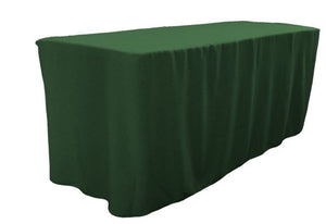 4' Ft. Fitted Polyester Table Cover Trade Show Booth Dj Tablecloth Hunter Green"
