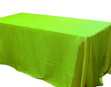 60x102" Inch Rectanglular Satin Tablecloth Wedding Seamless Catering"