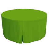 48 Inch Round Polyester Foldable Table Cover Tablecloth Trade Show 18 Color"
