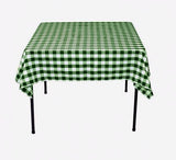 5 pack 54" x 54" Square Overlay checkered Tablecloth 100% polyester Restaurant"