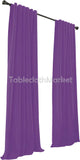 2 Polyester Panel Curtain 60 Wide X 108 Length Backdrop Background 24 Colors"