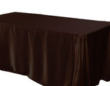 6 Pack 60x120" Rectangular Satin Tablecloth Wedding Party Seamless Table Cover"