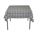 15 Pack 54" X 54" Square Overlay Checkered Tablecloth 100% Polyester Restaurant"