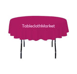 58" Inch Round Polyester Tablecloth 24 Color Table Cover Wedding Catering Dinner"