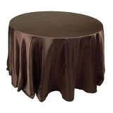 12 Pack 132" Inch Round Satin Tablecloth 21 Colors Table Cover Wedding Banquet"