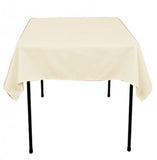 45 pack 54" x 54" Square Overlay Tablecloth 100% polyester Wholesale Wedding"