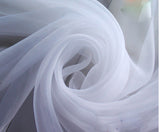 120" Wide Sheer Voile Chiffon Fabric By Yard  Draping Drape Panel Wedding Dress"