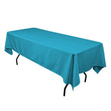 6 pack 60"—102" Seamless 100% Polyester rectangular Tablecloth 25 COLOR Catering"