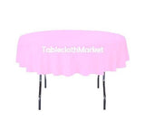 108" Inch round Polyester Tablecloth 24 COLOR Table Cover Wedding Banquet Party"