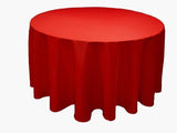 12 Pack 132" Inch Round Polyester Tablecloth 24 Color Table Cover Wedding Party"