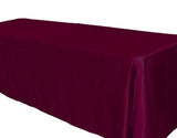 10 Pack 90x156" Rectangular Satin Tablecloth Wedding Party Catering"