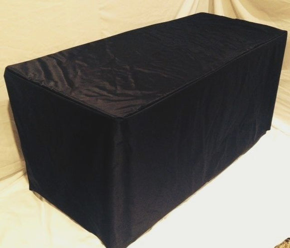 6' Ft. Fitted Waterproof Table Cover Patio Outdoor Indoor Wet Bar Black