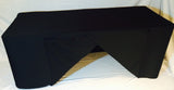 5' Ft Fitted Polyester Tablecloth Slit Back Tablecover Trade Show Booth 18 Color"
