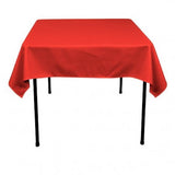 10 Pack 90"x 90" Square Overlay Tablecloth 100% Polyester Wholesale Wedding"