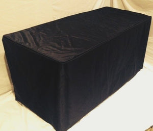 8' Ft. Fitted Table Cover Waterproof Table Cover Patio Outdoor Indoor Trade Show"
