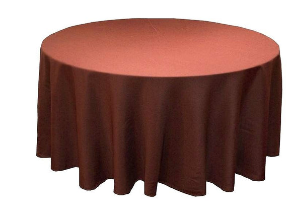 120 Inch Round Polyester Tablecloth 24 Color Table Cover Wedding Catering Party