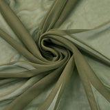 120" Wide Sheer Voile Chiffon Fabric By Yard  Draping Drape Panel Wedding Dress"